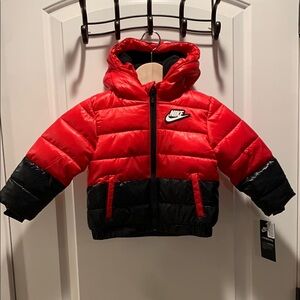 Nike University red puffer jacket
